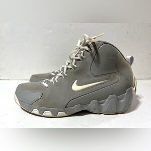 Nike Air Flight Hops Medium Grey / White High Top Shoes 10.5 309266-011